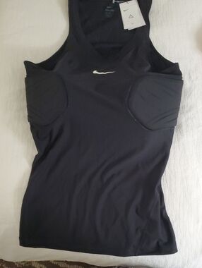 Nike Black Tank Top with White Swoosh